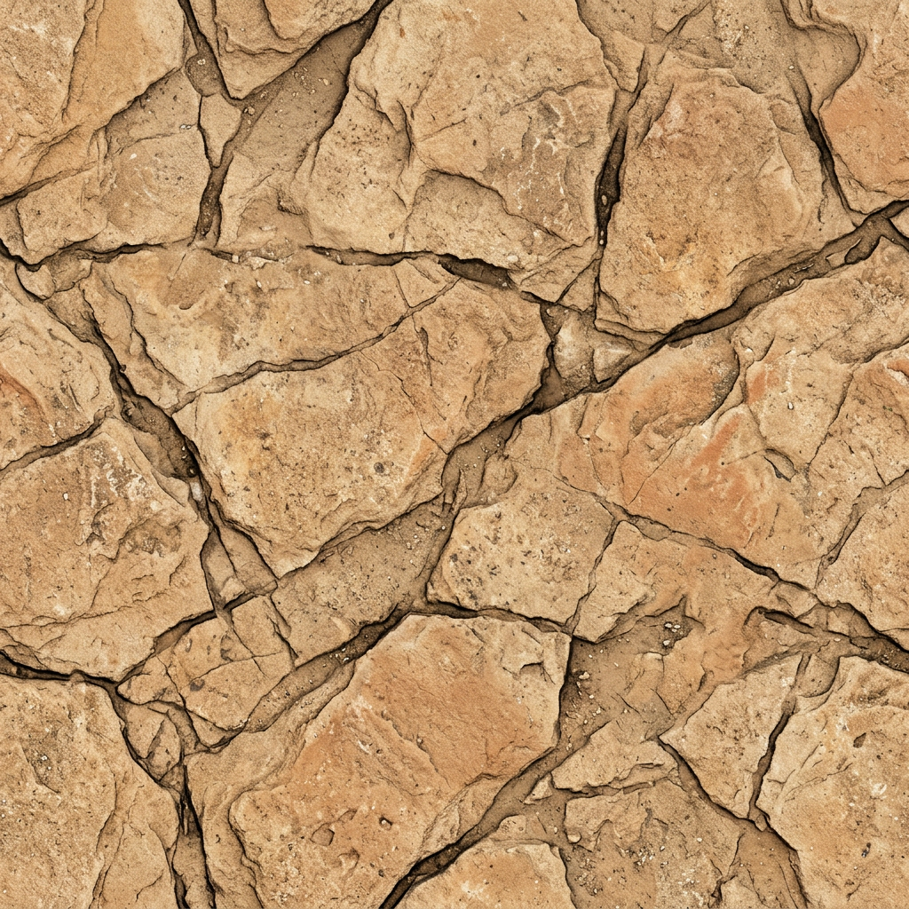 Raw sandstone rock face, sample material from the Mossfall Ruins pack
